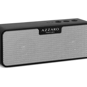 Azzaro Black and White Portable Bluetooth Speaker